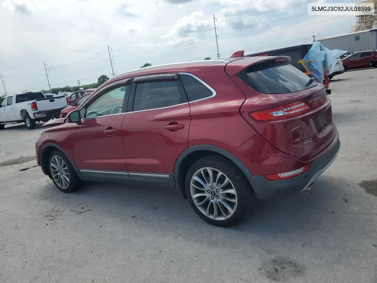2018 Lincoln Mkc Reserve VIN: 5LMCJ3C92JUL08599 Lot: 62322875