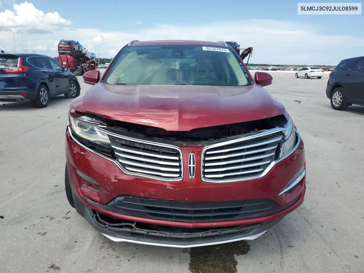 2018 Lincoln Mkc Reserve VIN: 5LMCJ3C92JUL08599 Lot: 62322875