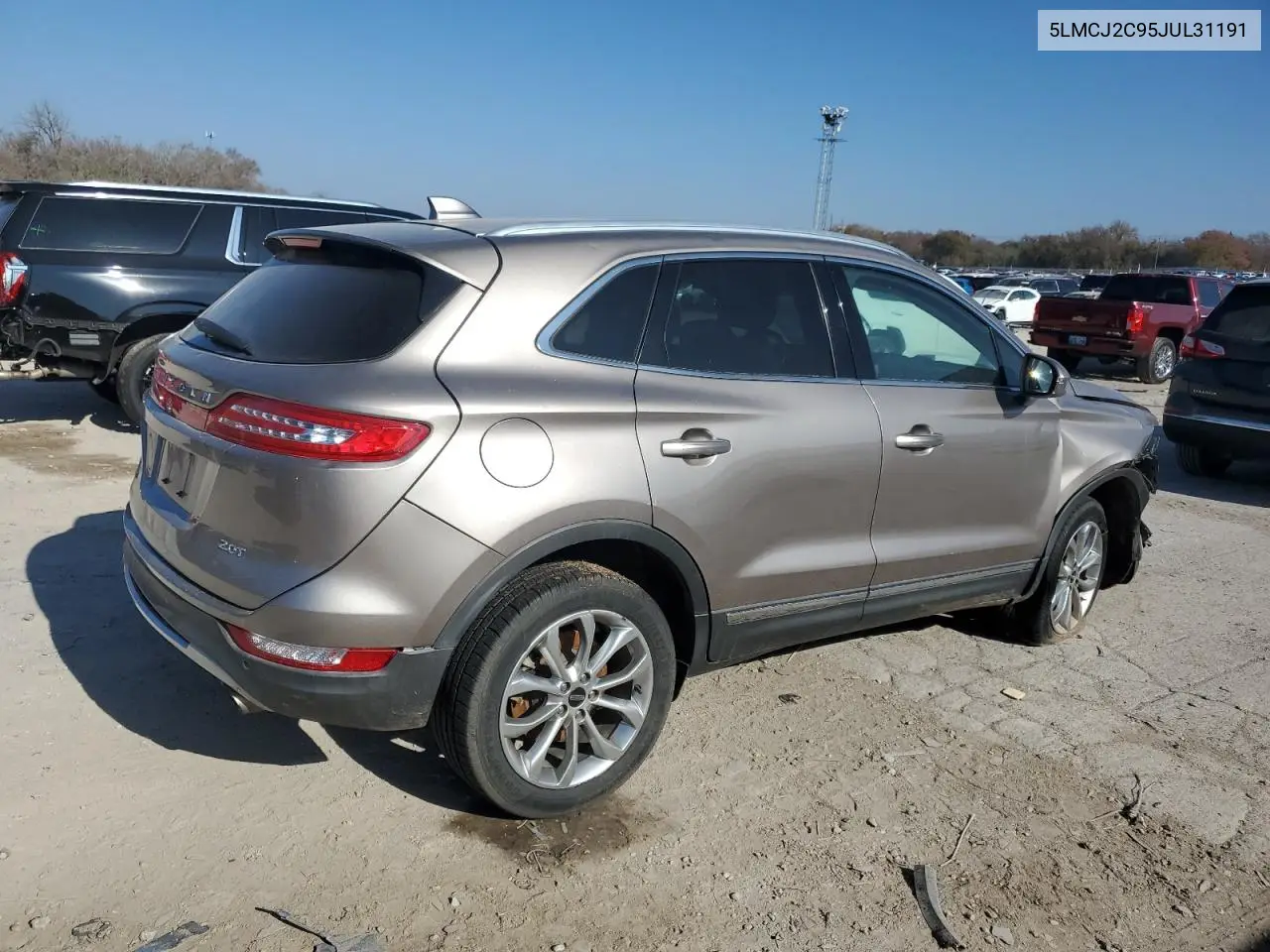 2018 Lincoln Mkc Select VIN: 5LMCJ2C95JUL31191 Lot: 81614124