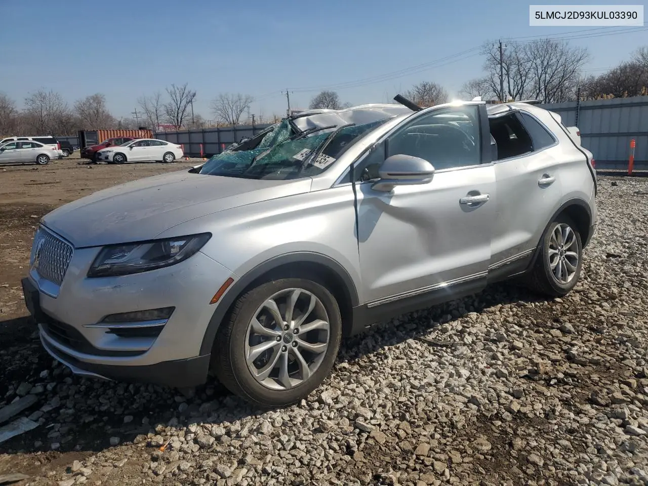 2019 Lincoln Mkc Select VIN: 5LMCJ2D93KUL03390 Lot: 49171235