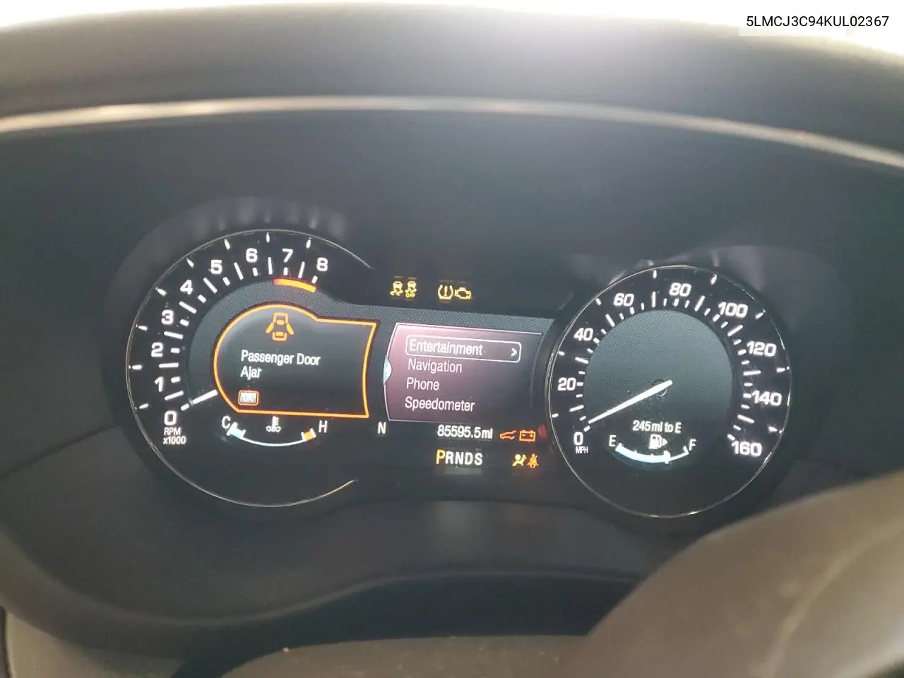 2019 Lincoln Mkc Reserve VIN: 5LMCJ3C94KUL02367 Lot: 50780145