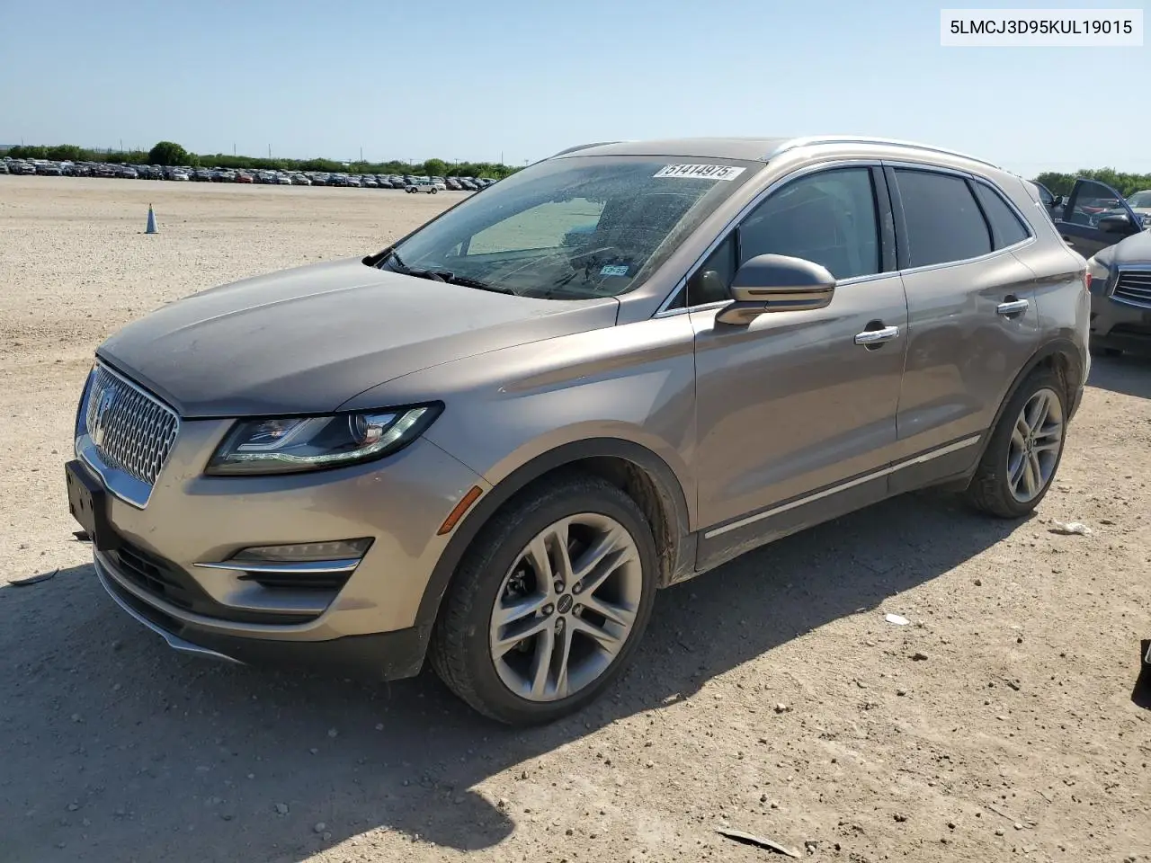 2019 Lincoln Mkc Reserve VIN: 5LMCJ3D95KUL19015 Lot: 51414975