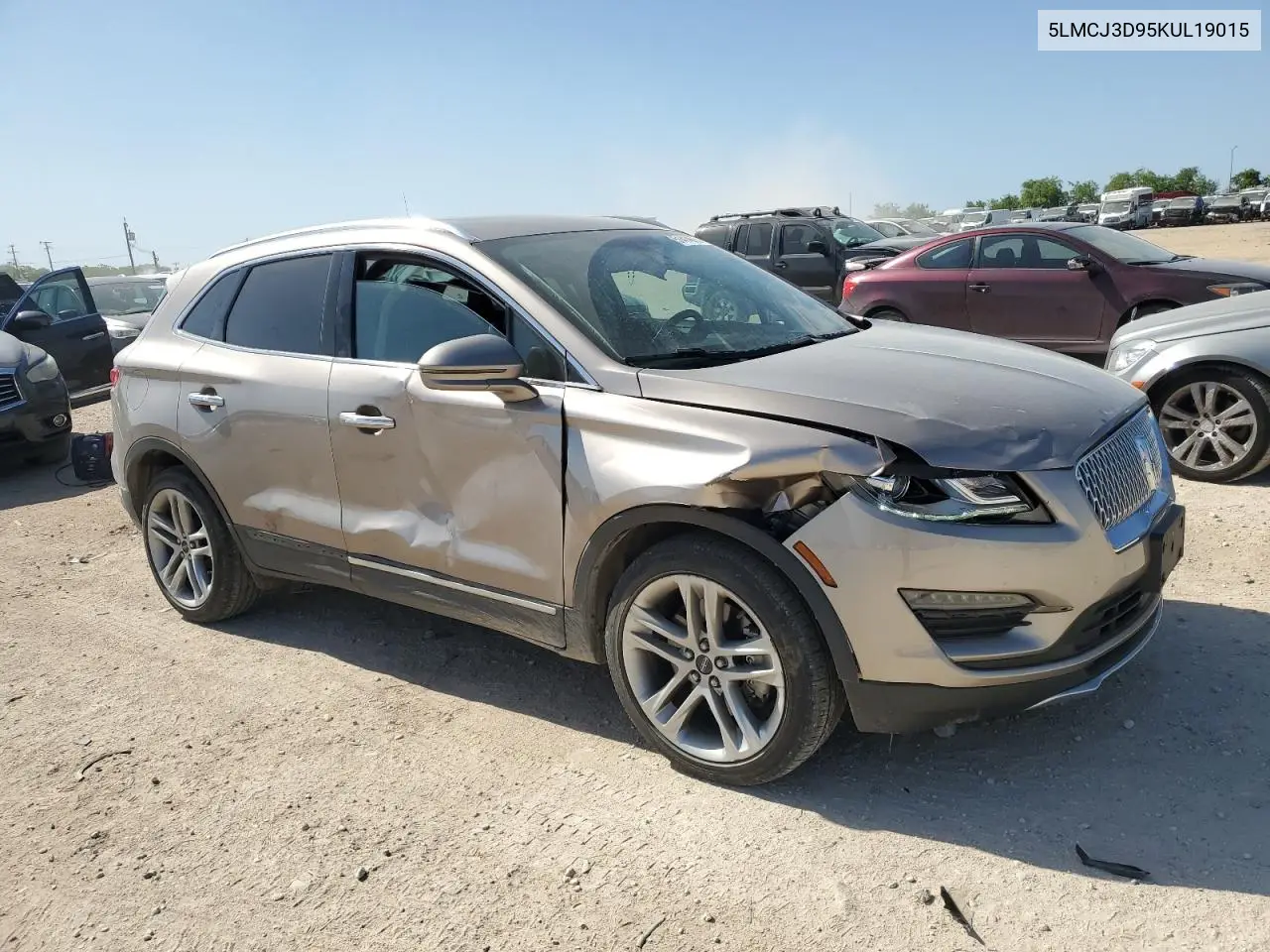 2019 Lincoln Mkc Reserve VIN: 5LMCJ3D95KUL19015 Lot: 51414975