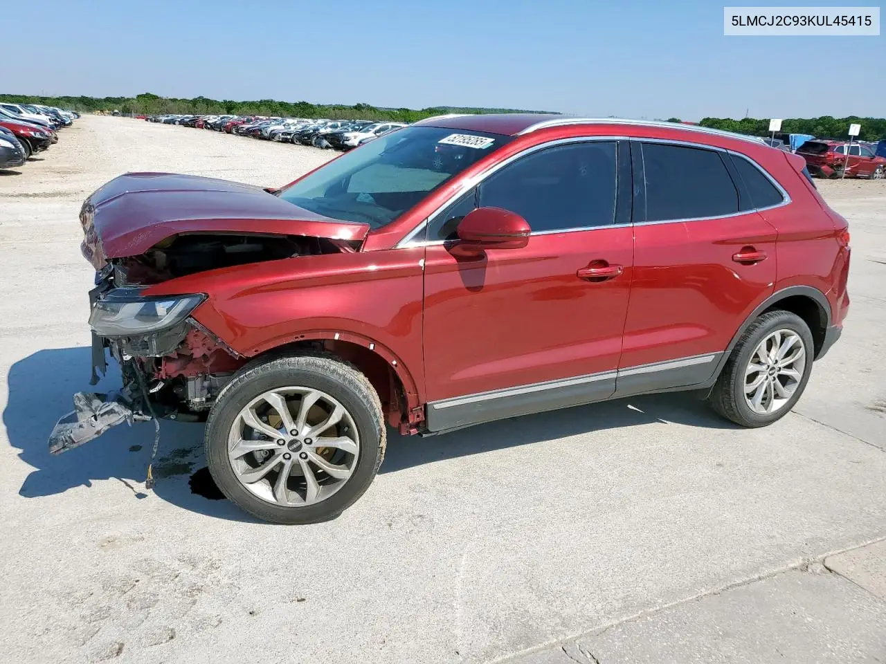 2019 Lincoln Mkc Select VIN: 5LMCJ2C93KUL45415 Lot: 52195285