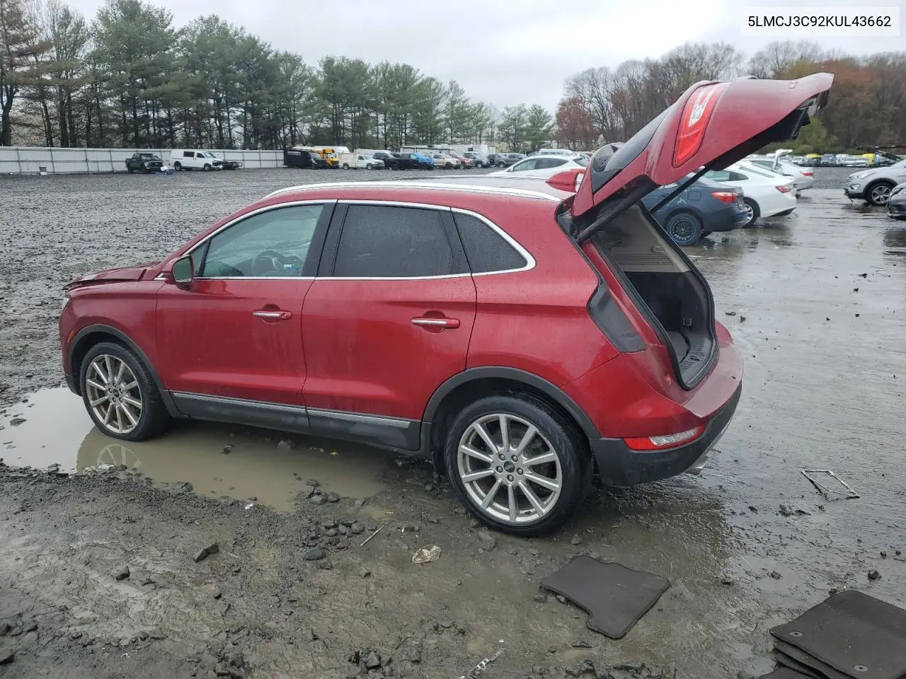 2019 Lincoln Mkc Reserve VIN: 5LMCJ3C92KUL43662 Lot: 52933255