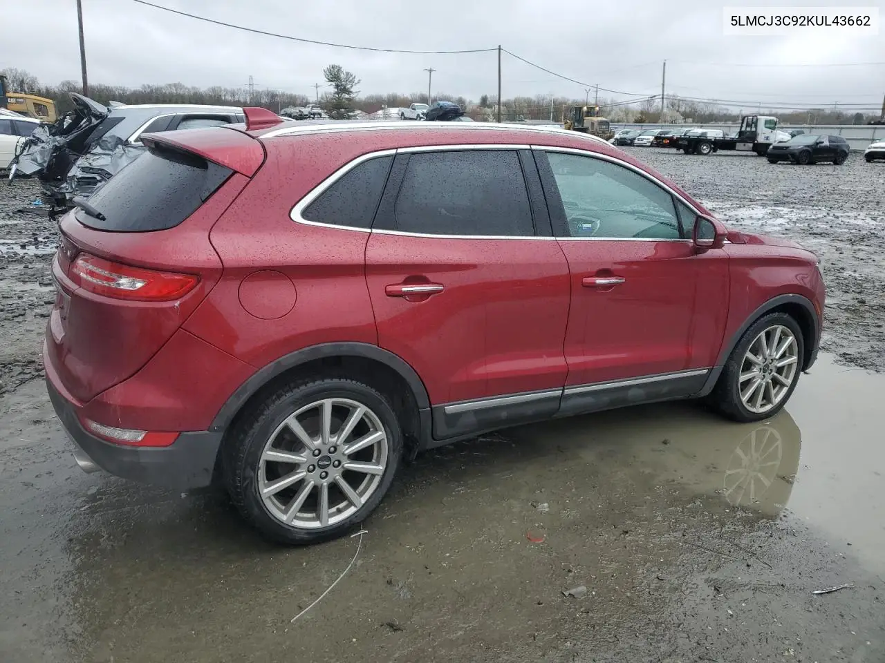 2019 Lincoln Mkc Reserve VIN: 5LMCJ3C92KUL43662 Lot: 52933255