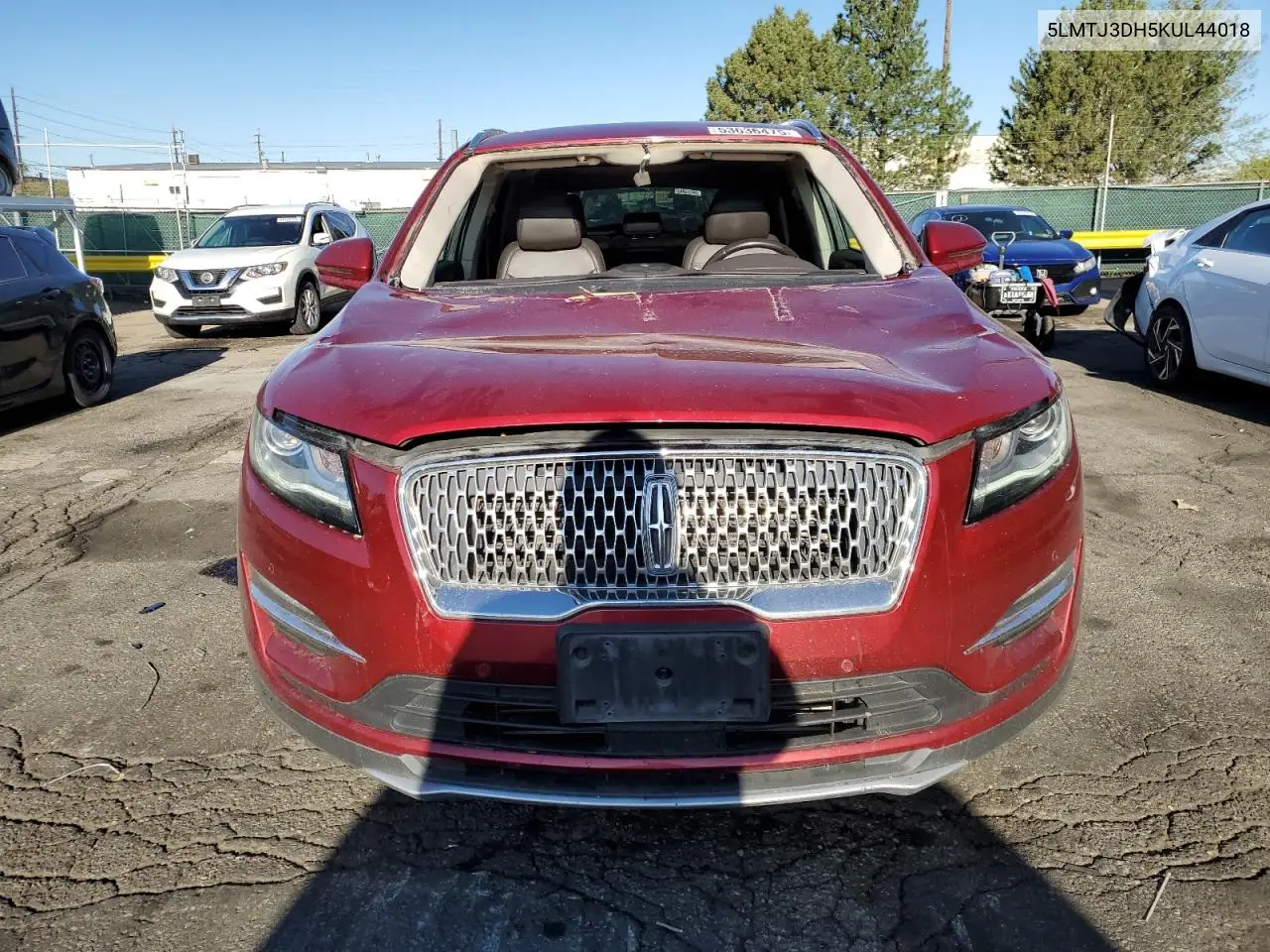 2019 Lincoln Mkc Reserve VIN: 5LMTJ3DH5KUL44018 Lot: 53636475
