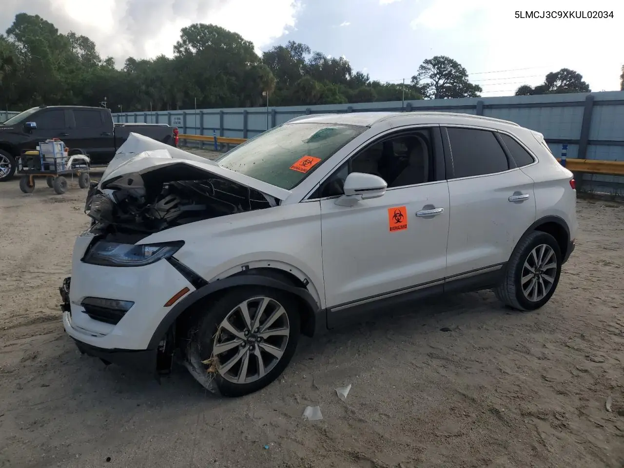 2019 Lincoln Mkc Reserve VIN: 5LMCJ3C9XKUL02034 Lot: 56217375