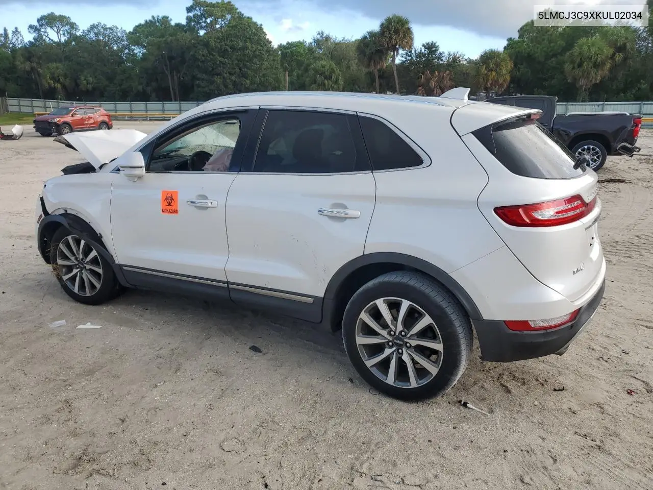 2019 Lincoln Mkc Reserve VIN: 5LMCJ3C9XKUL02034 Lot: 56217375