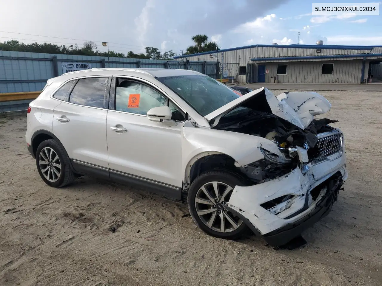 2019 Lincoln Mkc Reserve VIN: 5LMCJ3C9XKUL02034 Lot: 56217375