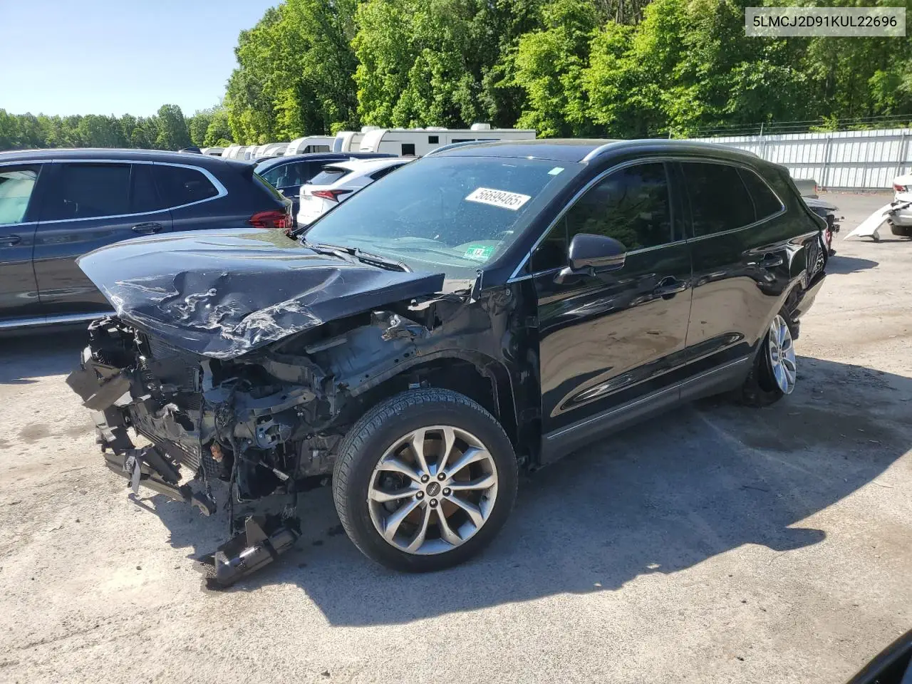 2019 Lincoln Mkc Select VIN: 5LMCJ2D91KUL22696 Lot: 56699465