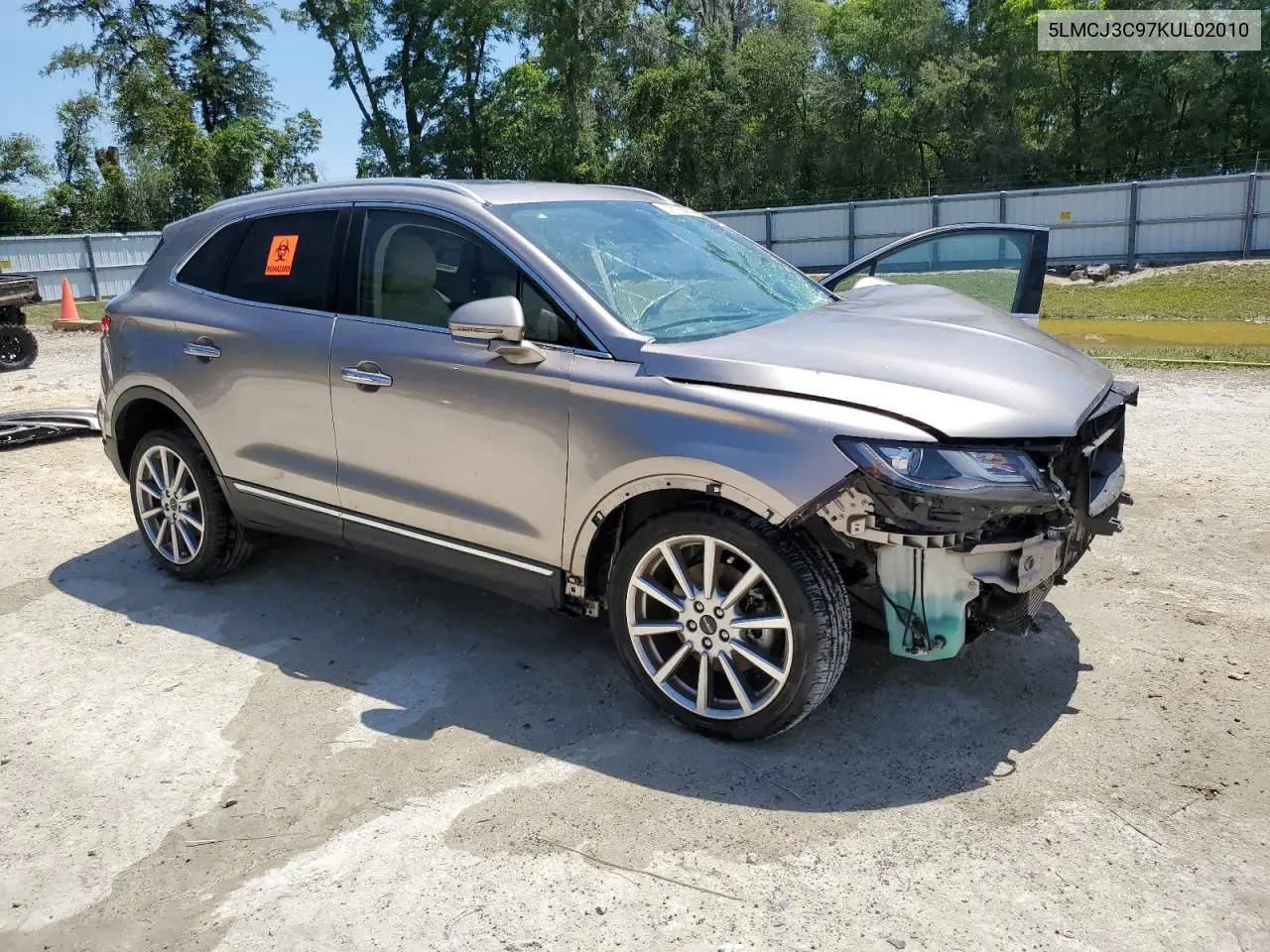2019 Lincoln Mkc Reserve VIN: 5LMCJ3C97KUL02010 Lot: 57616845