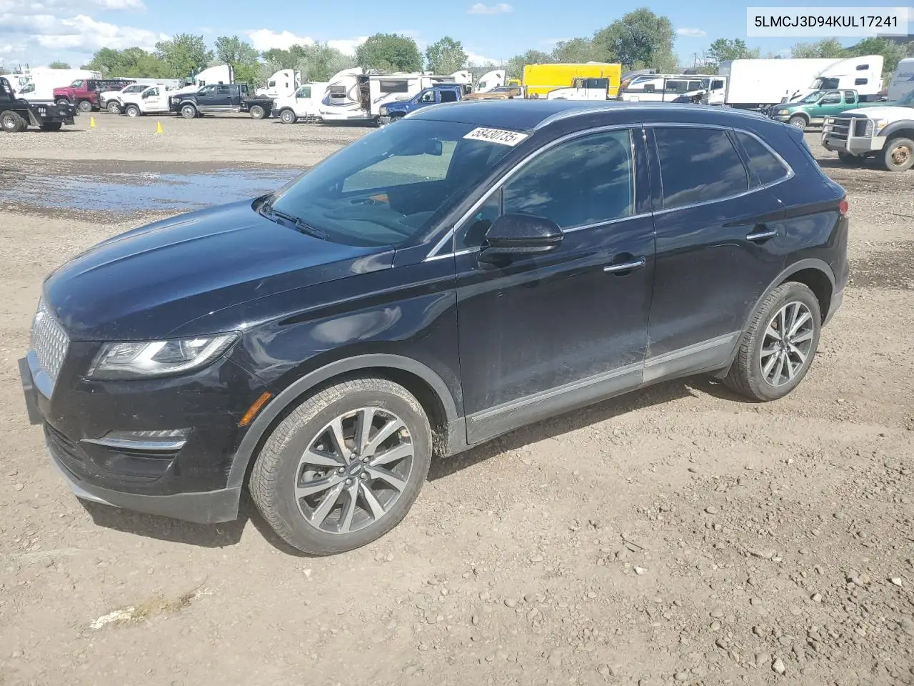 2019 Lincoln Mkc Reserve VIN: 5LMCJ3D94KUL17241 Lot: 58430735