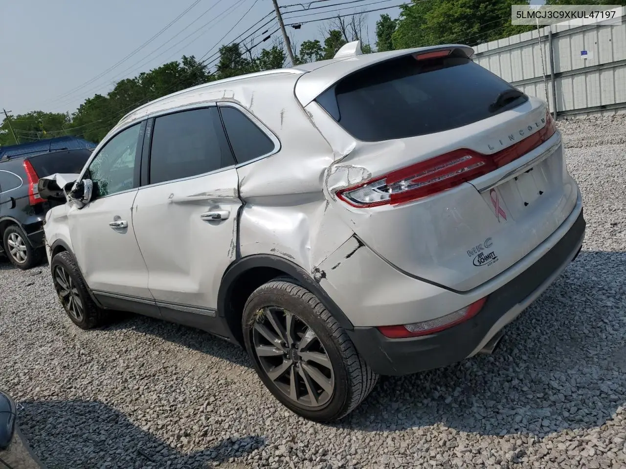 2019 Lincoln Mkc Reserve VIN: 5LMCJ3C9XKUL47197 Lot: 59190385
