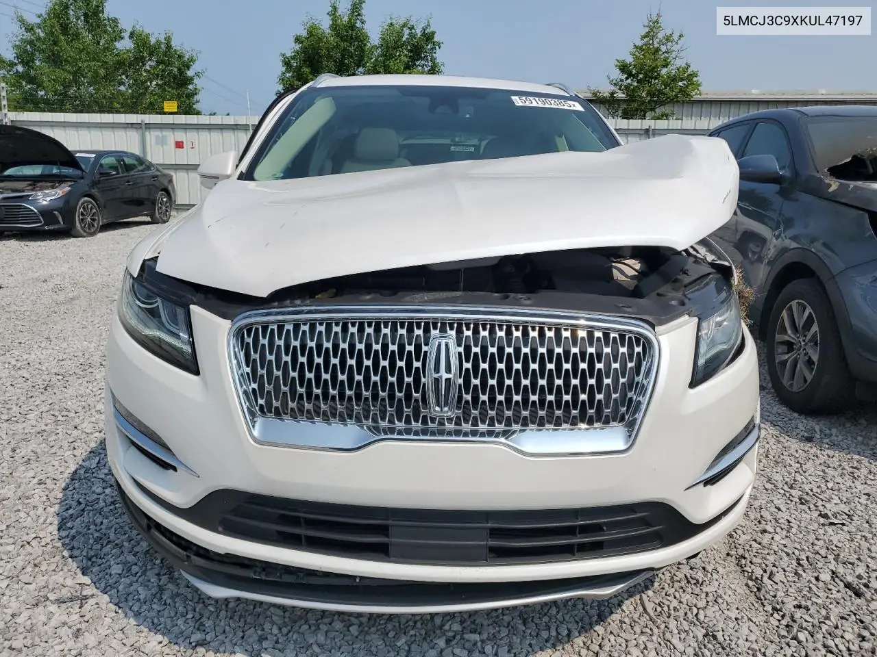 2019 Lincoln Mkc Reserve VIN: 5LMCJ3C9XKUL47197 Lot: 59190385
