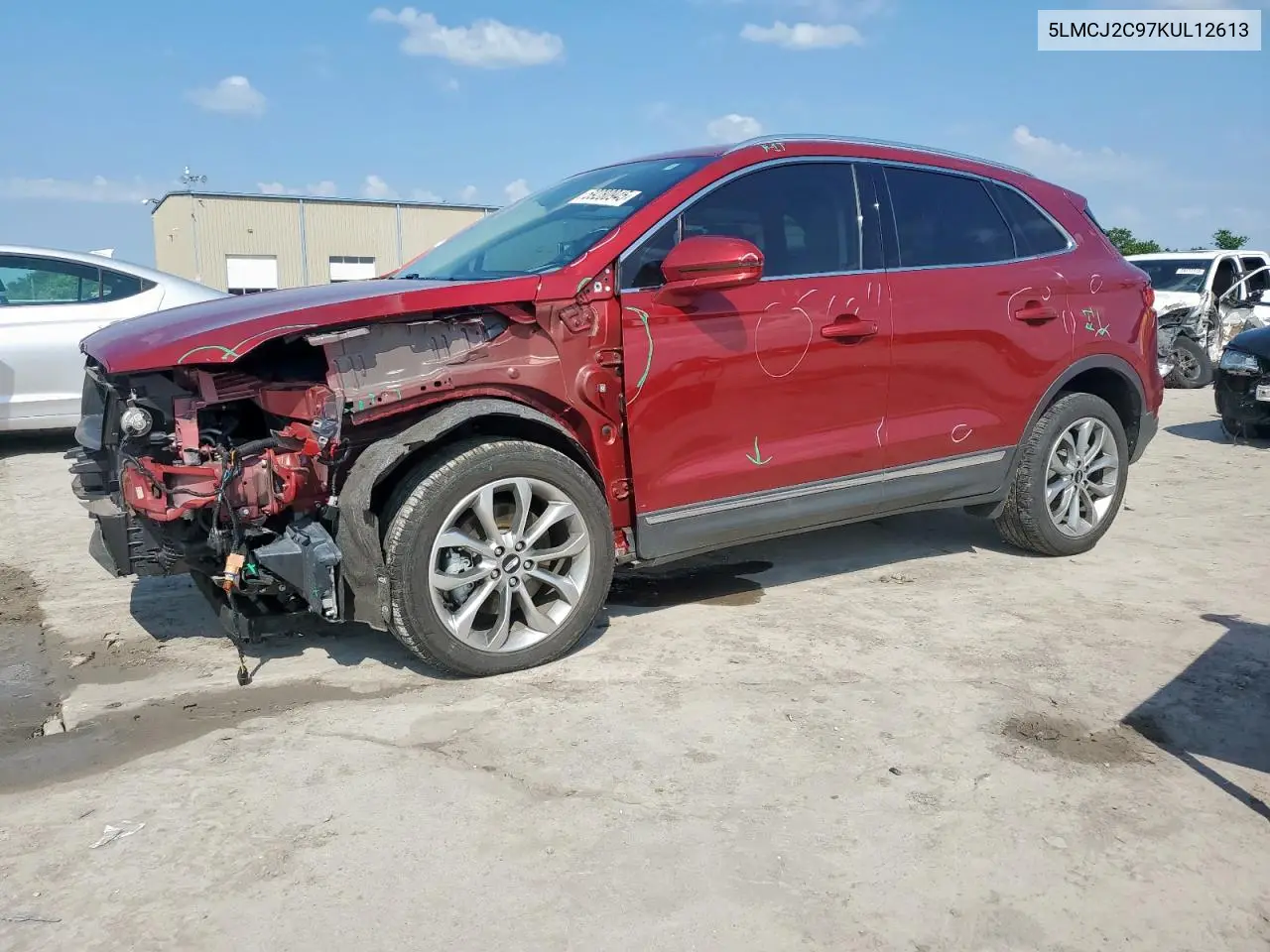 2019 Lincoln Mkc Select VIN: 5LMCJ2C97KUL12613 Lot: 59280945
