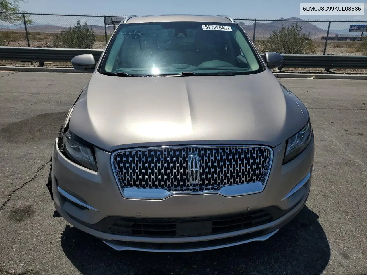 2019 Lincoln Mkc Reserve VIN: 5LMCJ3C99KUL08536 Lot: 59762545