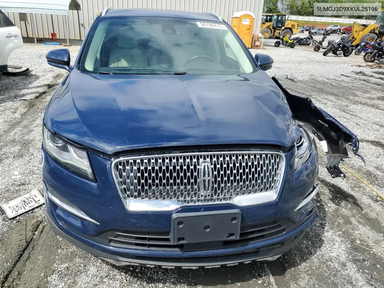 2019 Lincoln Mkc Reserve VIN: 5LMCJ3D9XKUL25196 Lot: 59796415