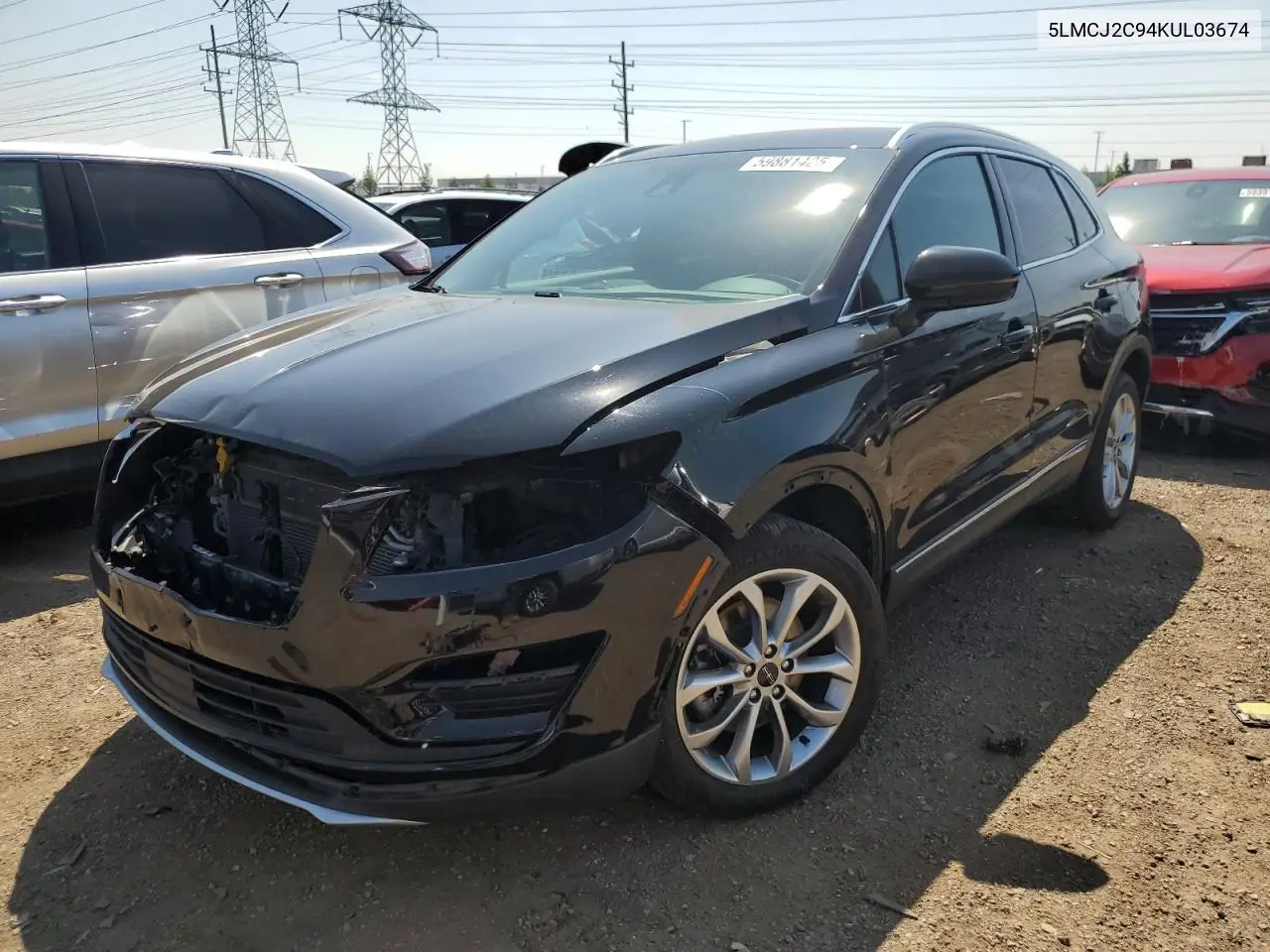2019 Lincoln Mkc Select VIN: 5LMCJ2C94KUL03674 Lot: 59881425