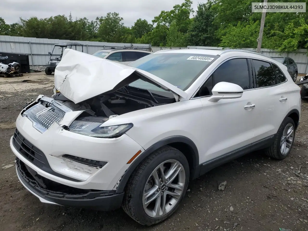 2019 Lincoln Mkc Reserve VIN: 5LMCJ3D98KUL44393 Lot: 60248805