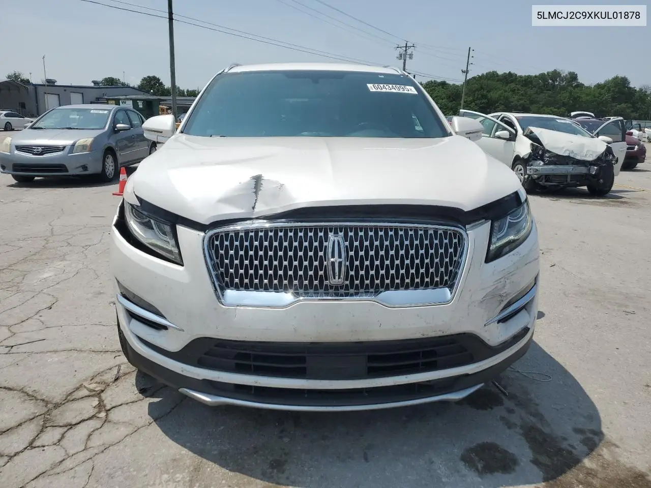 2019 Lincoln Mkc Select VIN: 5LMCJ2C9XKUL01878 Lot: 60434995