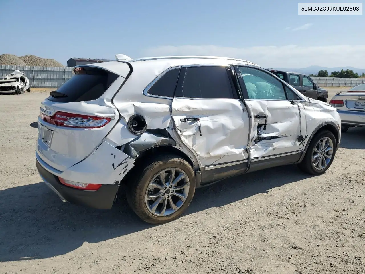 2019 Lincoln Mkc Select VIN: 5LMCJ2C99KUL02603 Lot: 60930025