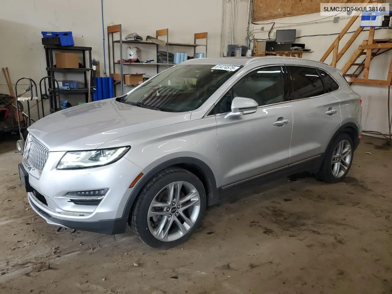 2019 Lincoln Mkc Reserve VIN: 5LMCJ3D94KUL38168 Lot: 61474575