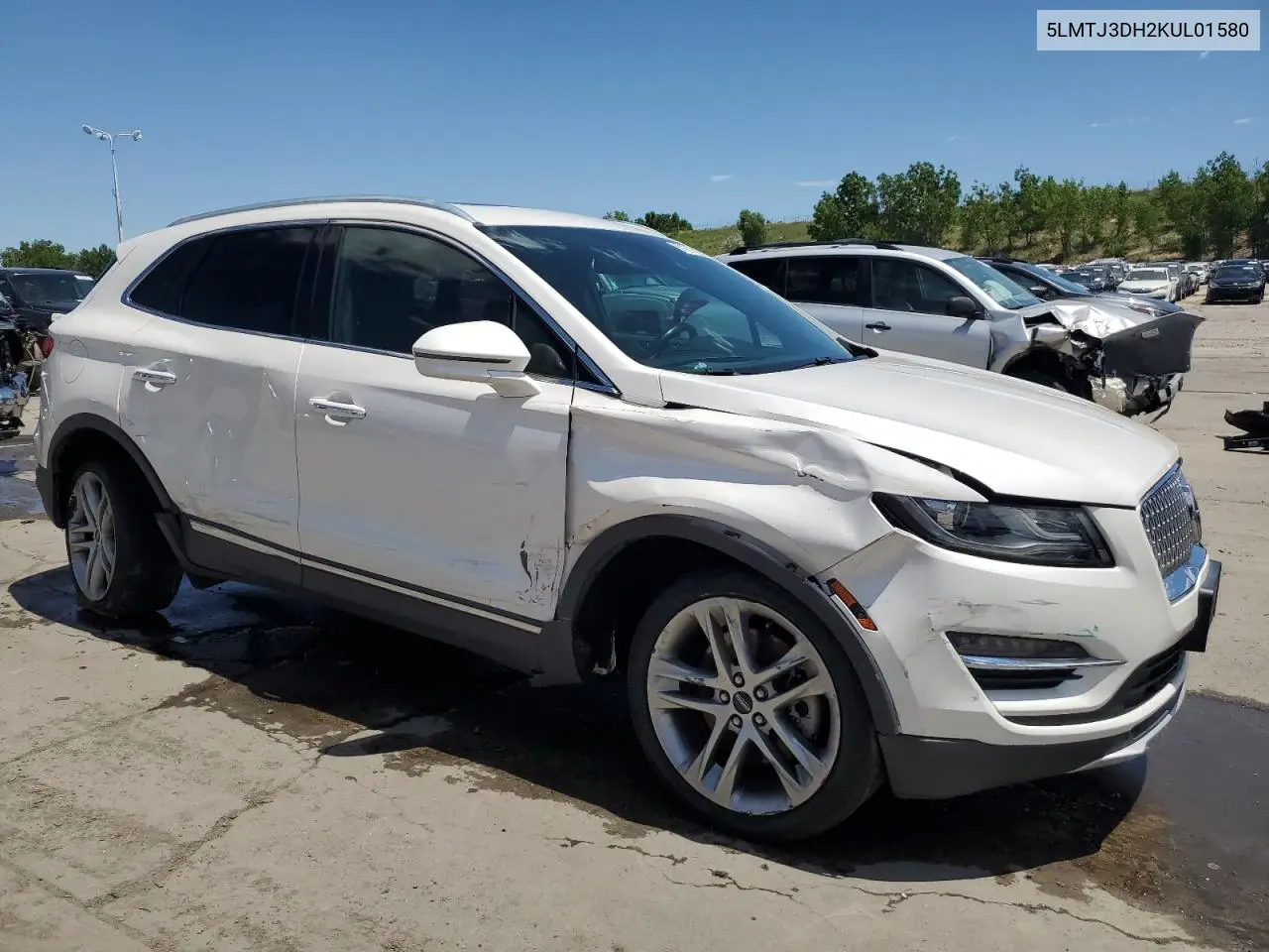 2019 Lincoln Mkc Reserve VIN: 5LMTJ3DH2KUL01580 Lot: 61611195