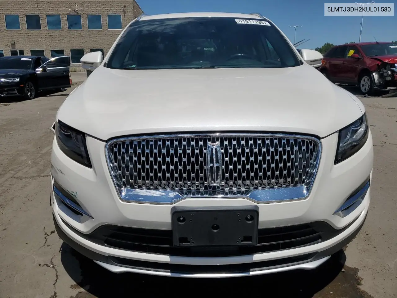 2019 Lincoln Mkc Reserve VIN: 5LMTJ3DH2KUL01580 Lot: 61611195