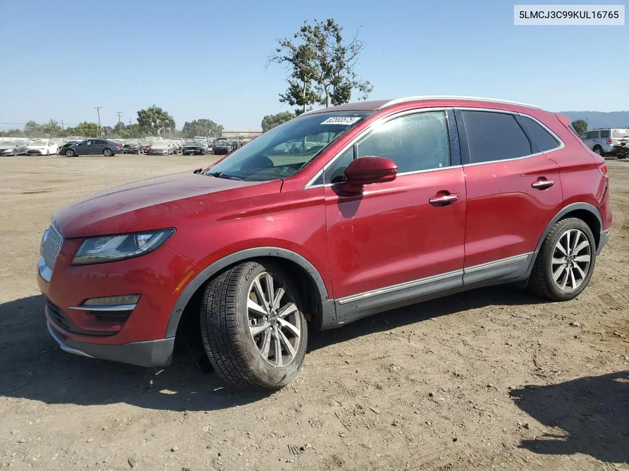 2019 Lincoln Mkc Reserve VIN: 5LMCJ3C99KUL16765 Lot: 62583575