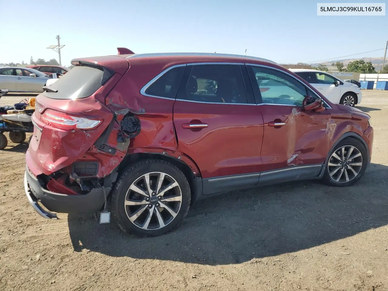 2019 Lincoln Mkc Reserve VIN: 5LMCJ3C99KUL16765 Lot: 62583575