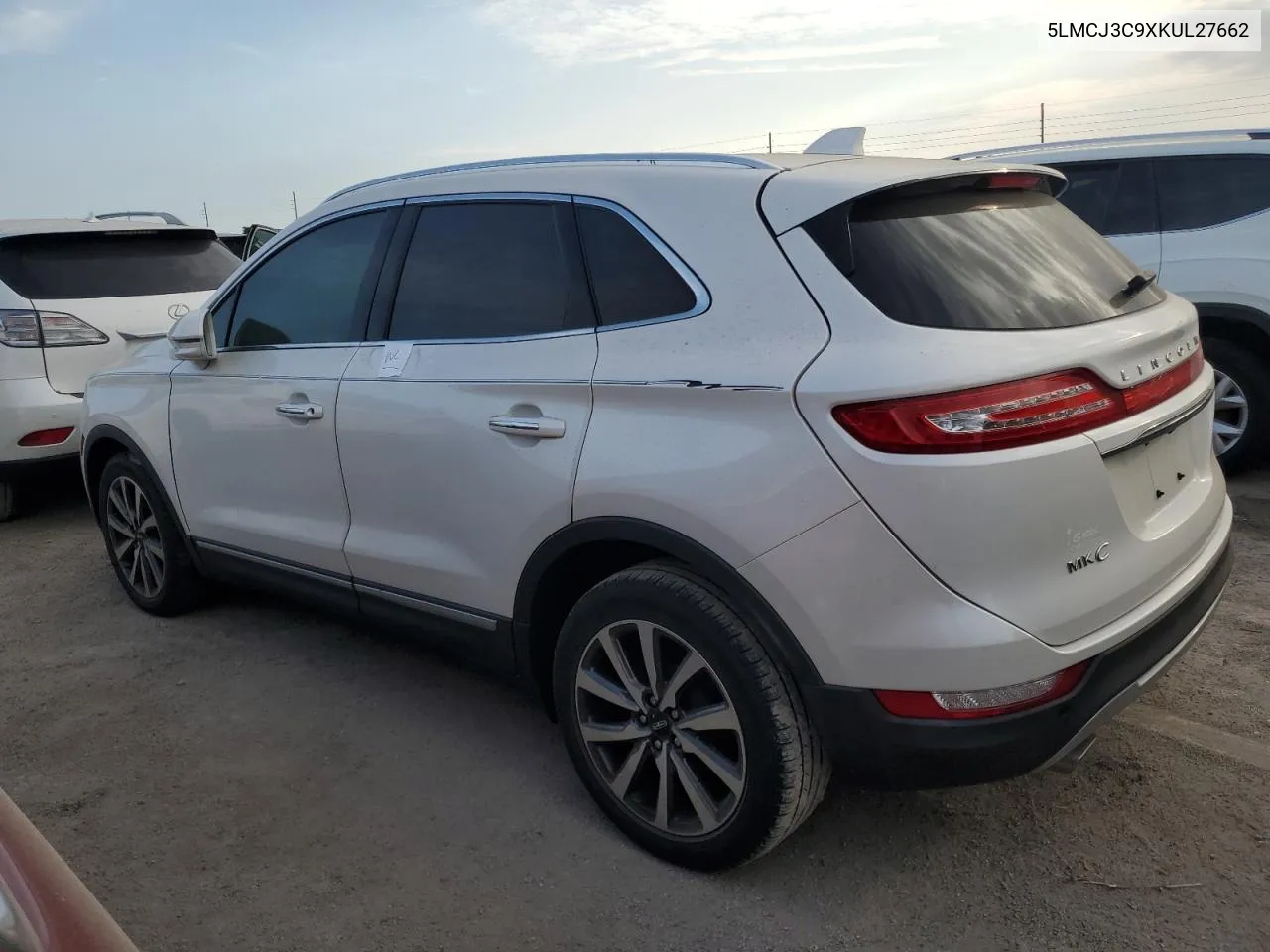 2019 Lincoln Mkc Reserve VIN: 5LMCJ3C9XKUL27662 Lot: 74805784