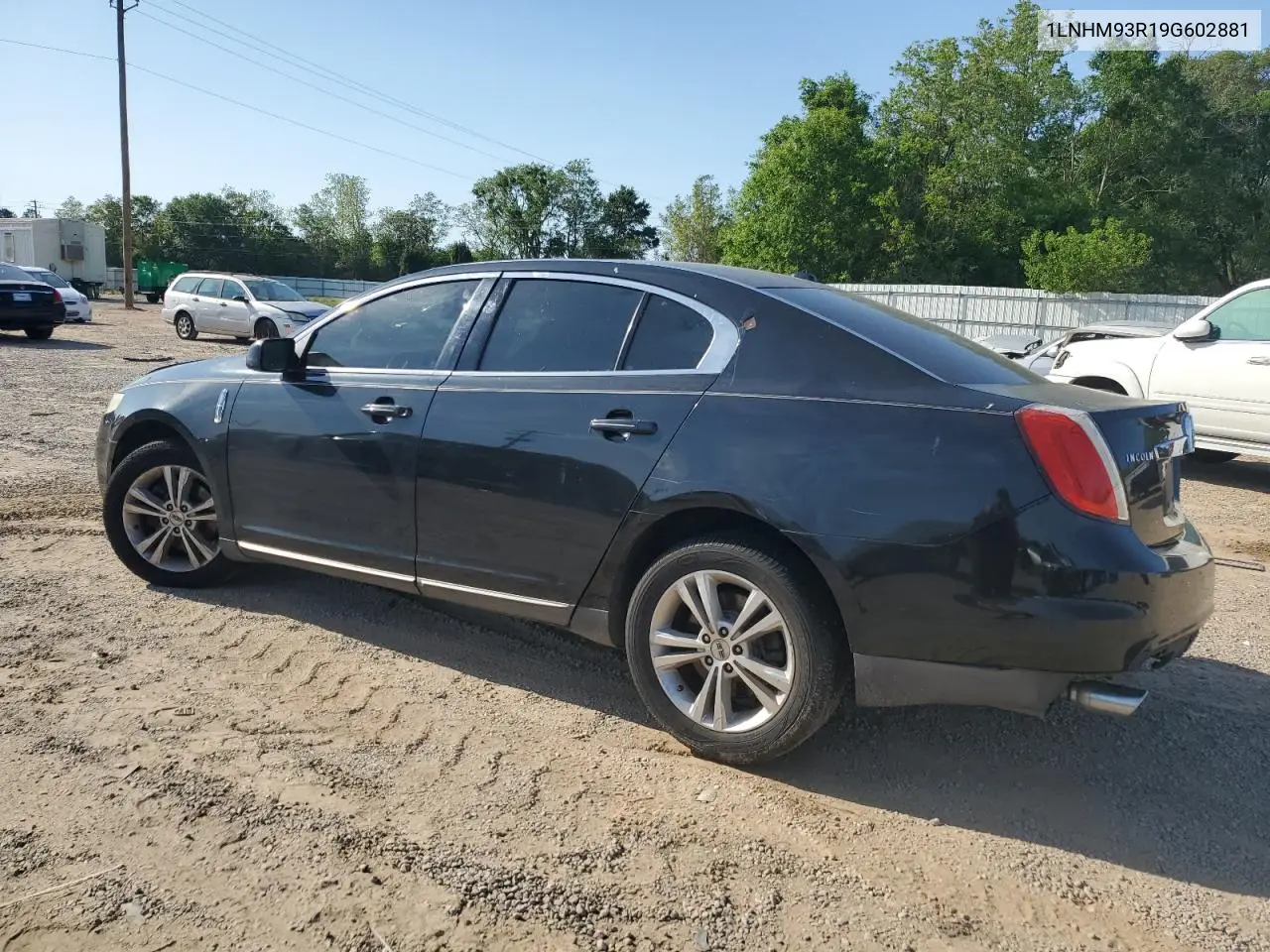 2009 Lincoln Mks VIN: 1LNHM93R19G602881 Lot: 52368675