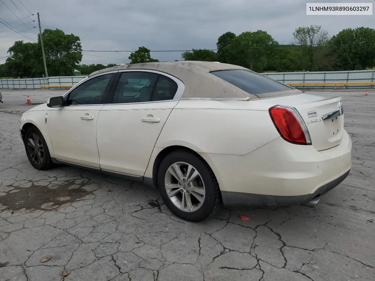 2009 Lincoln Mks VIN: 1LNHM93R89G603297 Lot: 55474585