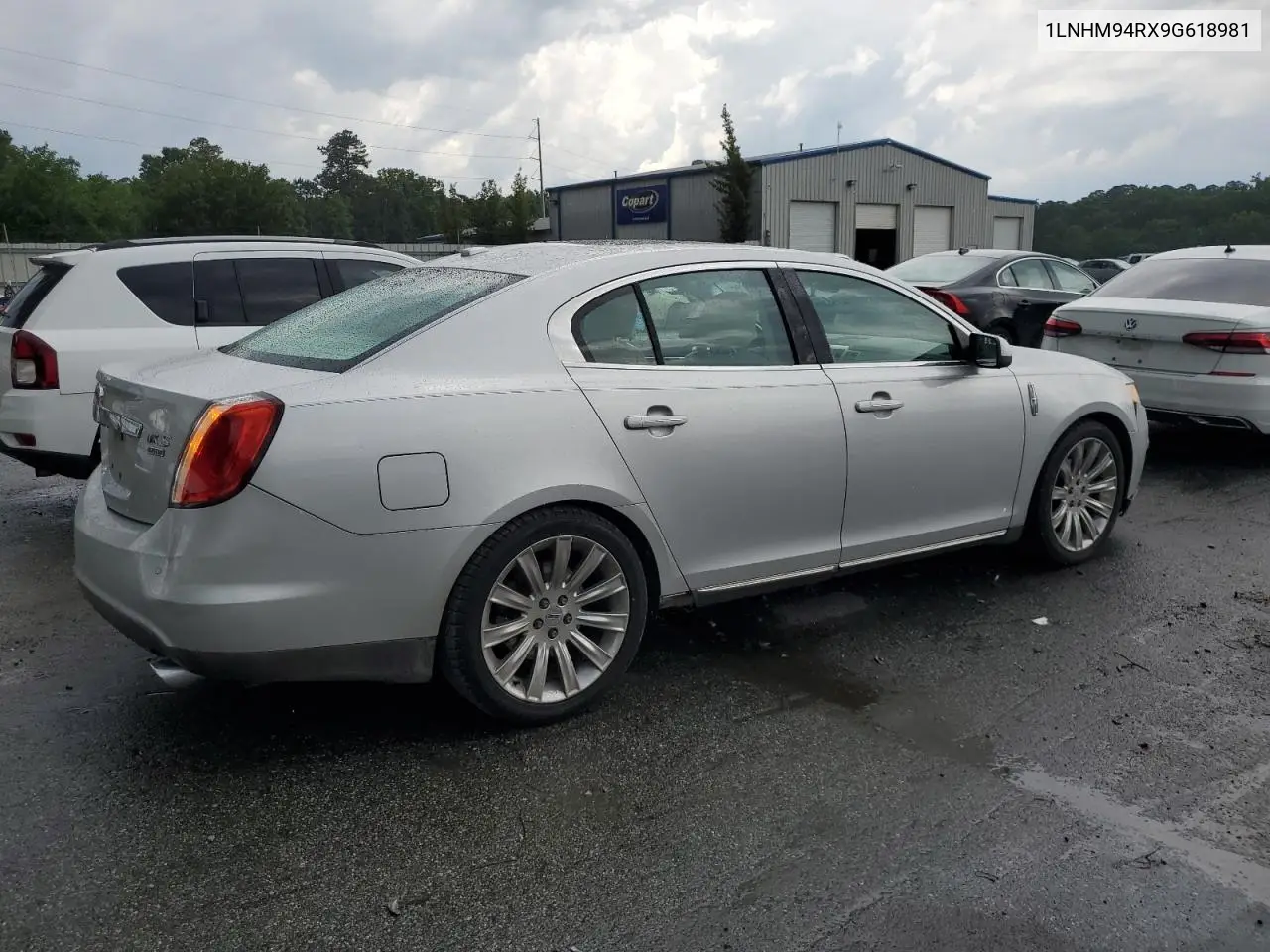2009 Lincoln Mks VIN: 1LNHM94RX9G618981 Lot: 56257915