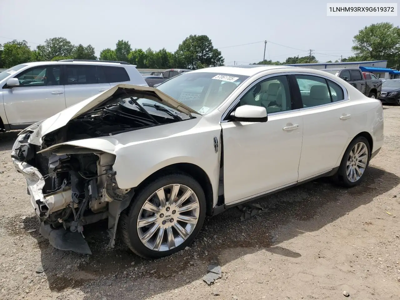 2009 Lincoln Mks VIN: 1LNHM93RX9G619372 Lot: 57061705