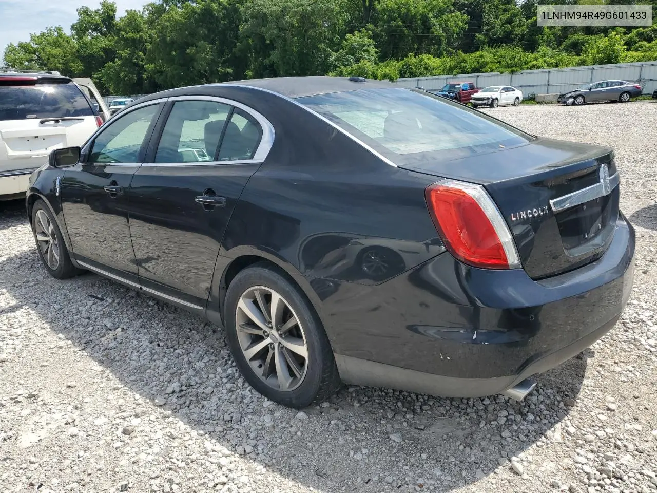 2009 Lincoln Mks VIN: 1LNHM94R49G601433 Lot: 62704855