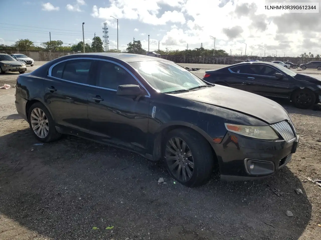 2009 Lincoln Mks VIN: 1LNHM93R39G612344 Lot: 85251714
