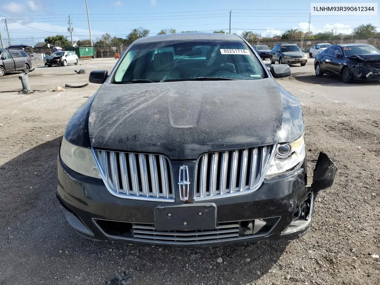 2009 Lincoln Mks VIN: 1LNHM93R39G612344 Lot: 85251714