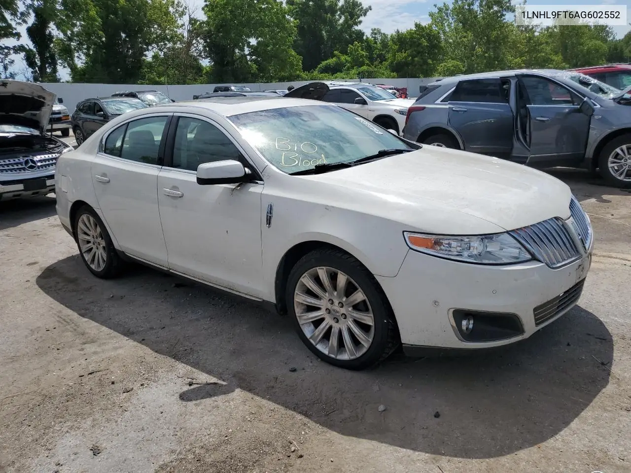 2010 Lincoln Mks VIN: 1LNHL9FT6AG602552 Lot: 61408265
