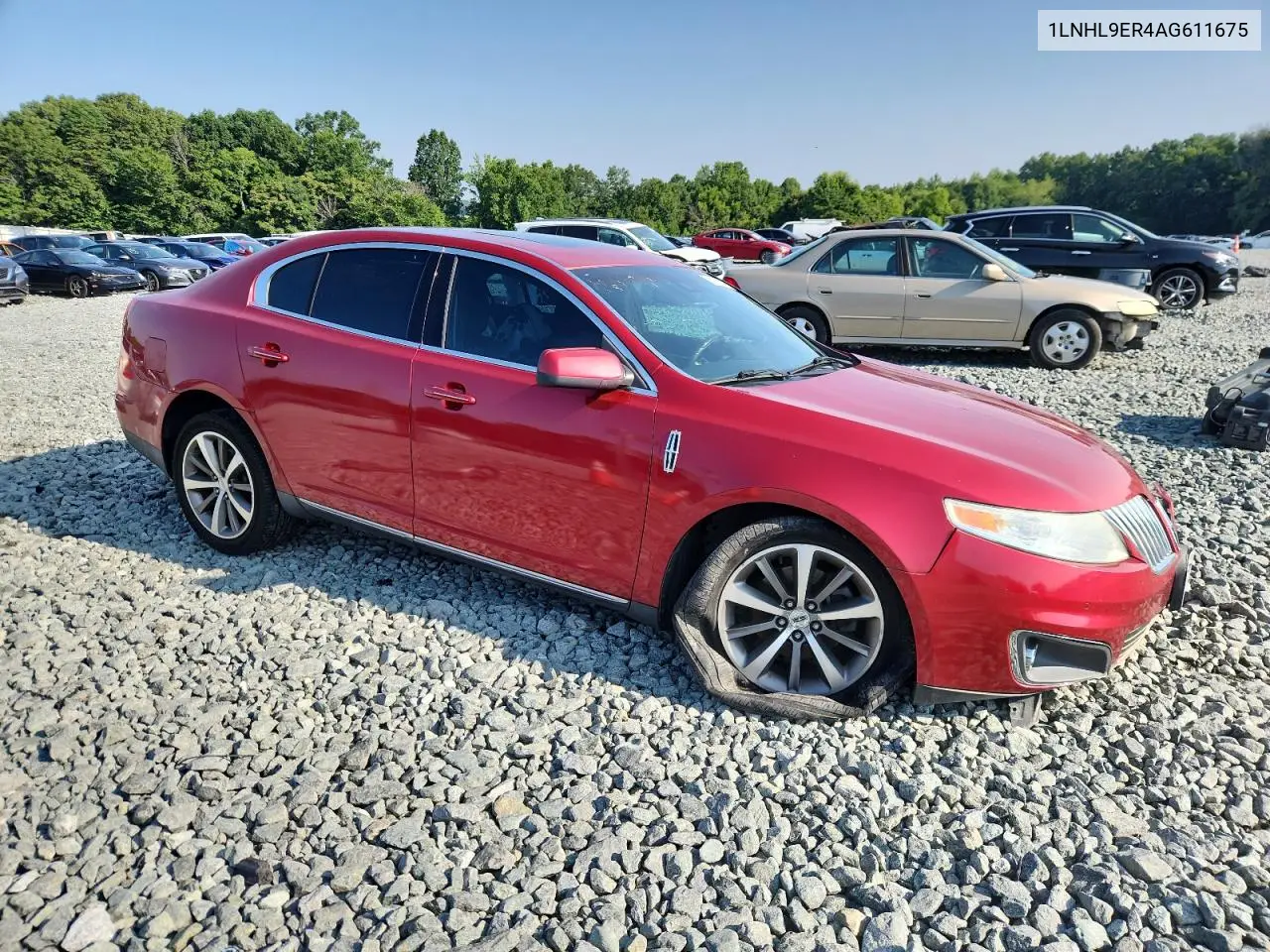 2010 Lincoln Mks VIN: 1LNHL9ER4AG611675 Lot: 62816045