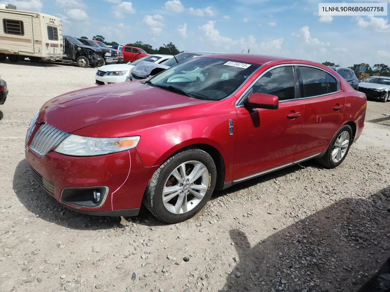 2011 Lincoln Mks VIN: 1LNHL9DR6BG607758 Lot: 61734715
