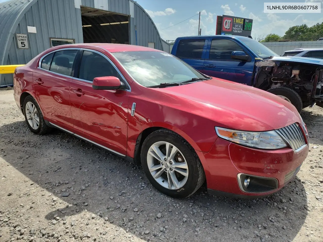 2011 Lincoln Mks VIN: 1LNHL9DR6BG607758 Lot: 61734715