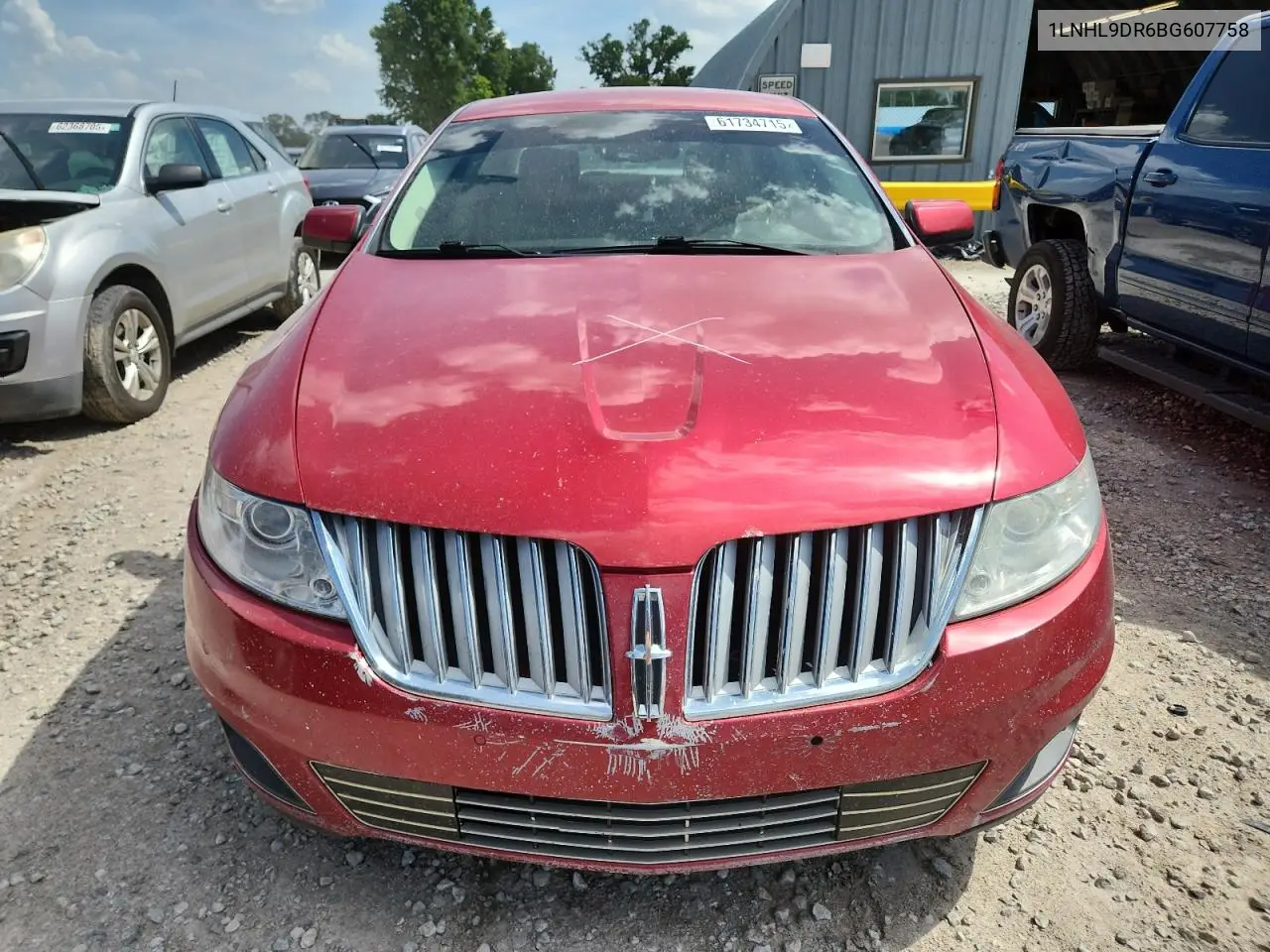 2011 Lincoln Mks VIN: 1LNHL9DR6BG607758 Lot: 61734715