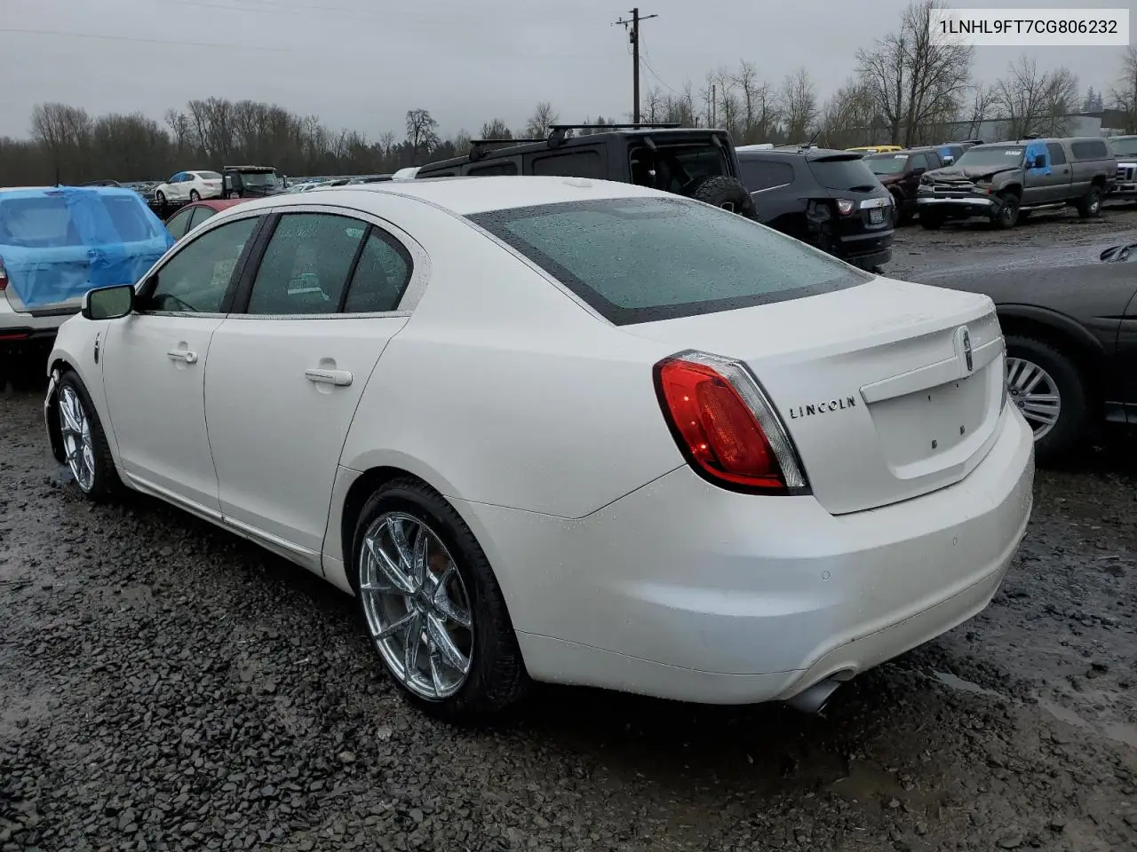 2012 Lincoln Mks VIN: 1LNHL9FT7CG806232 Lot: 45738185