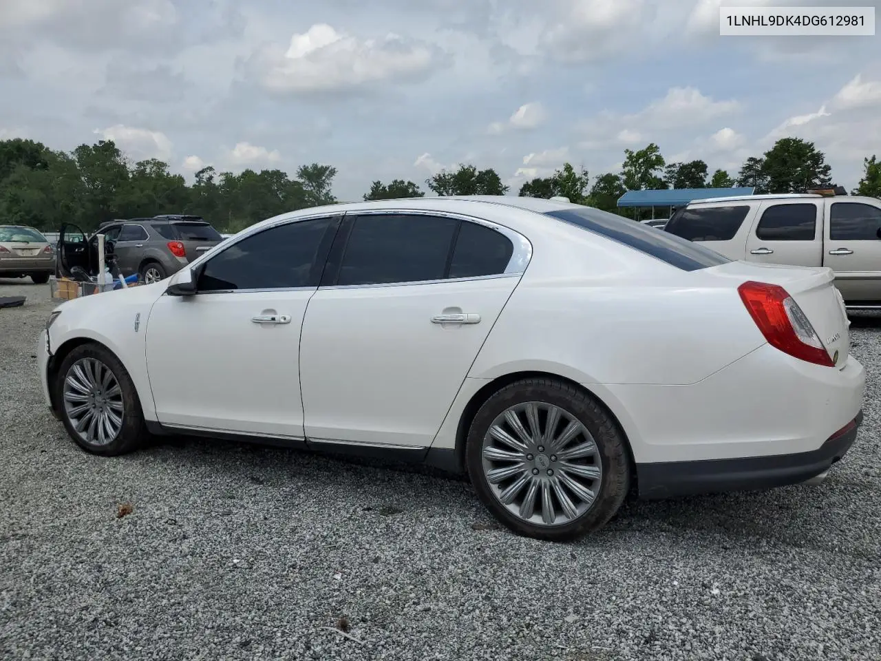 2013 Lincoln Mks VIN: 1LNHL9DK4DG612981 Lot: 60701895