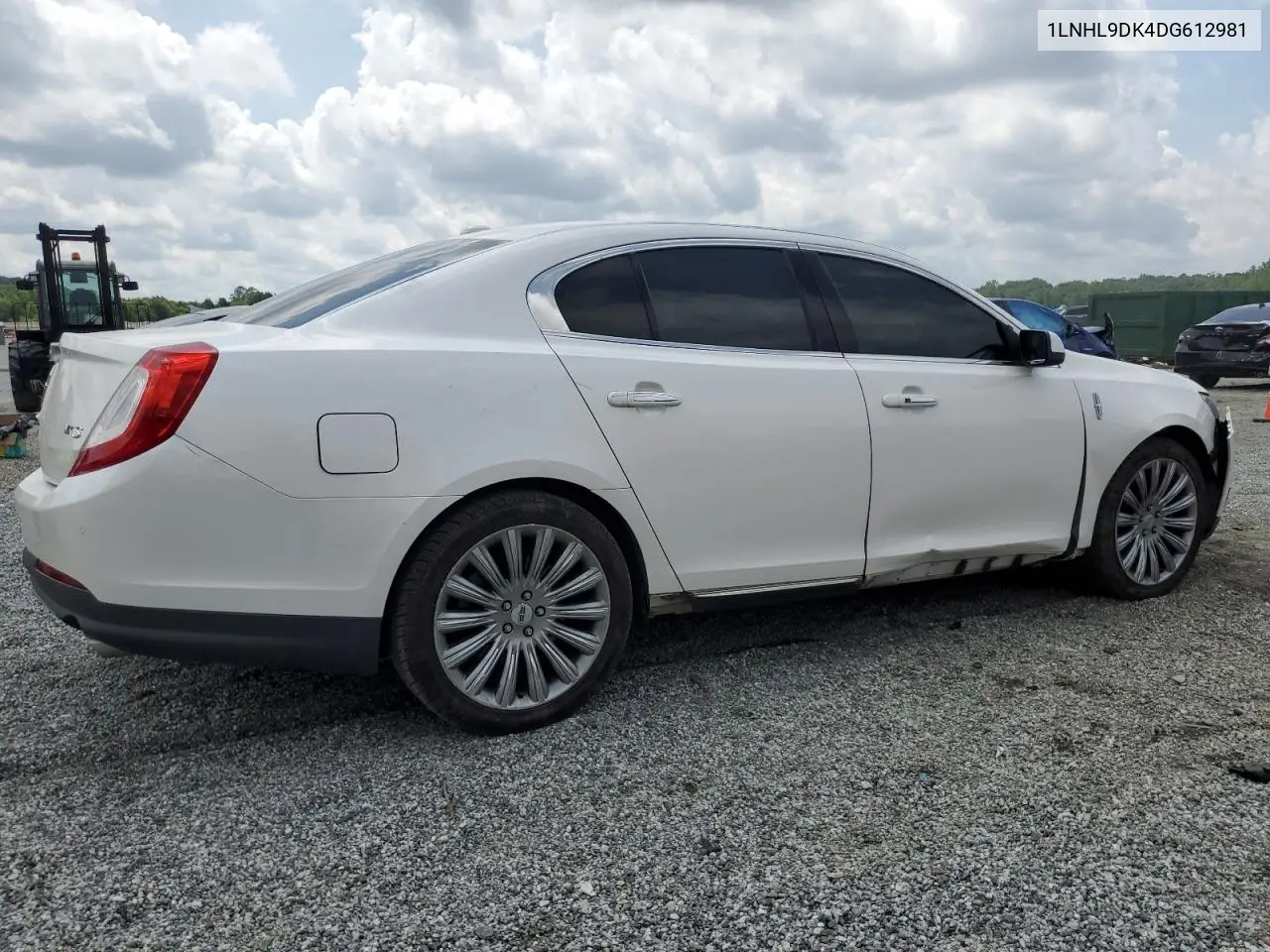 2013 Lincoln Mks VIN: 1LNHL9DK4DG612981 Lot: 60701895
