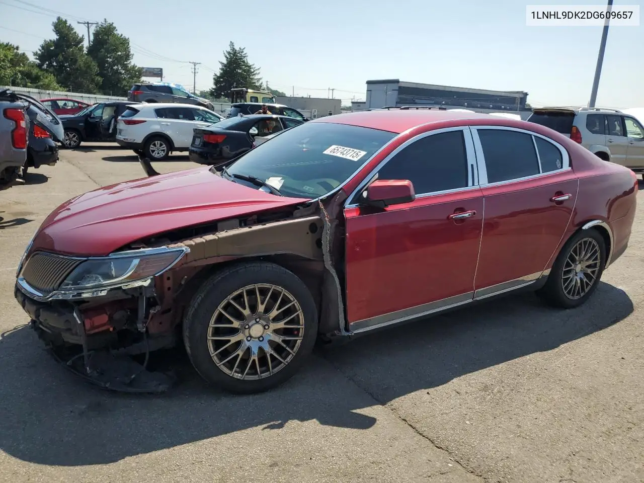 2013 Lincoln Mks VIN: 1LNHL9DK2DG609657 Lot: 65743715