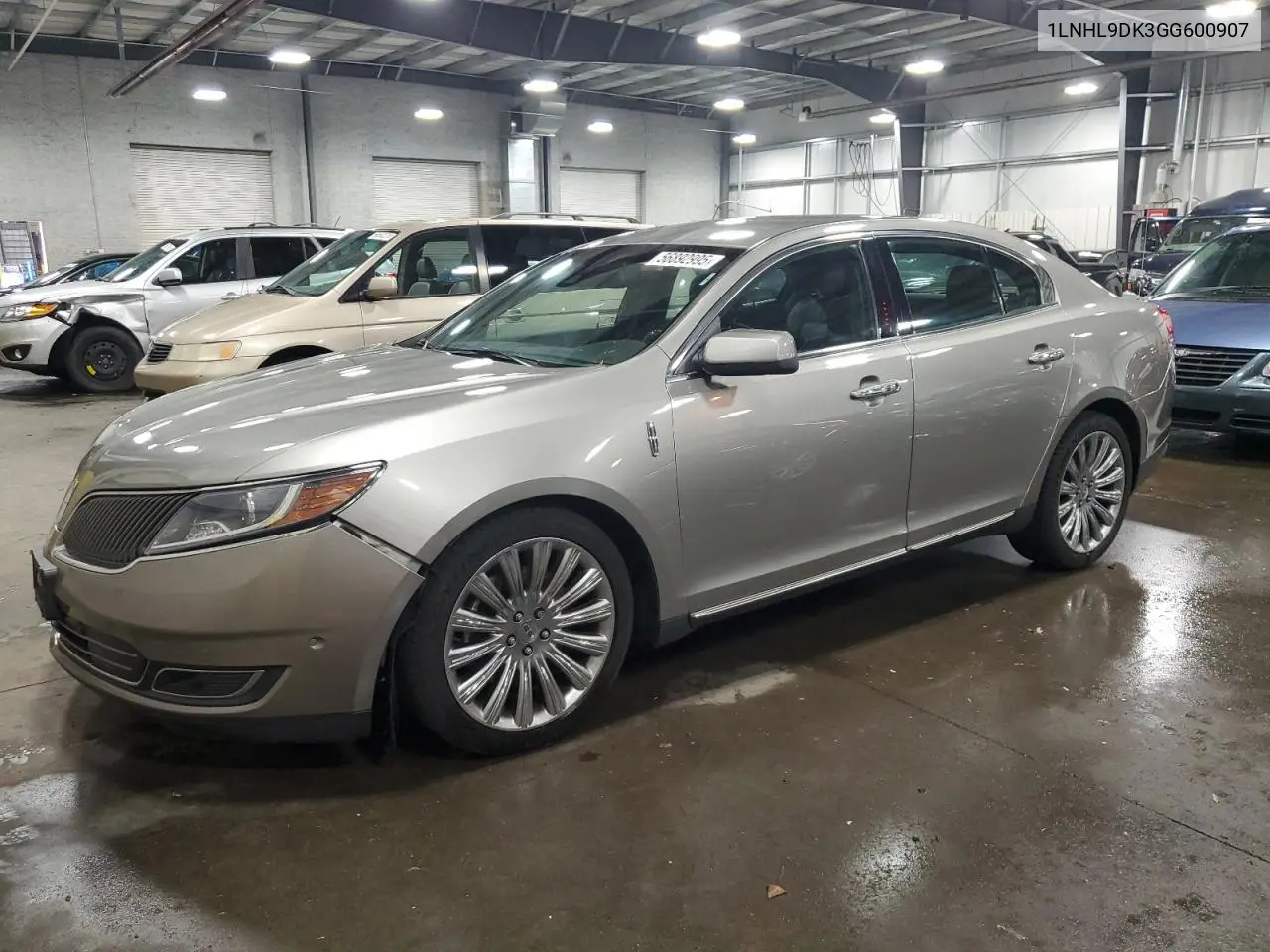 2016 Lincoln Mks VIN: 1LNHL9DK3GG600907 Lot: 56892995