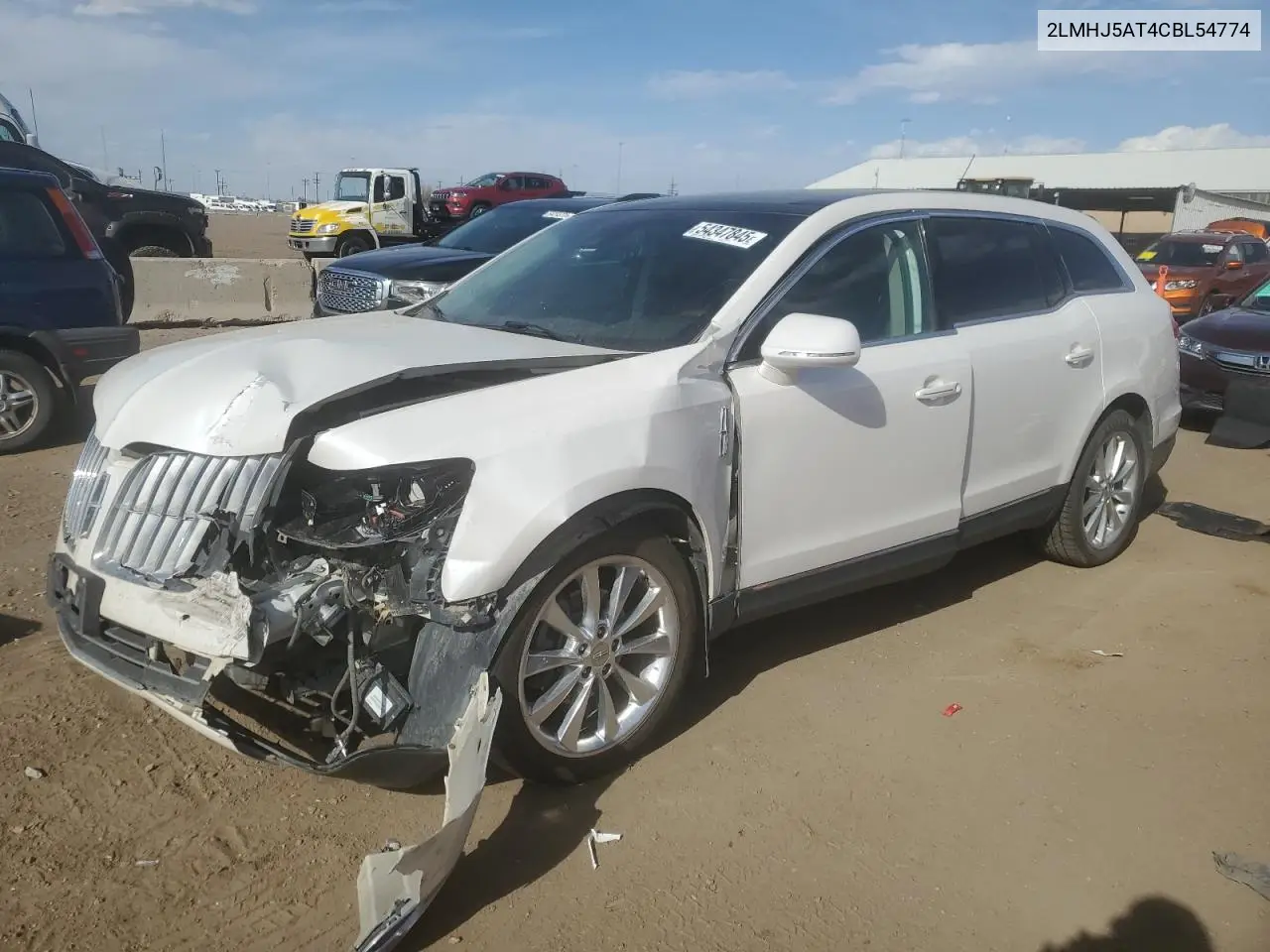 2012 Lincoln Mkt VIN: 2LMHJ5AT4CBL54774 Lot: 54347845